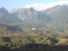 Distant View of Gasa Dzong