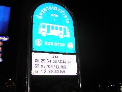 Bus Stop in Bangkok
