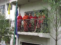 Monks Waiting for New Dasho