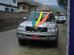 Dasho's Car for the Ceremony