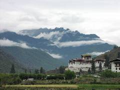 Paro Dzong with Cloud