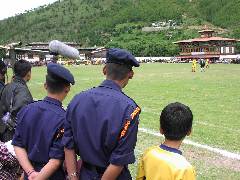 Police Watching the Game