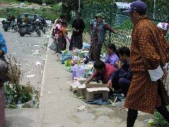 Street Stalls Outside of the Stadium