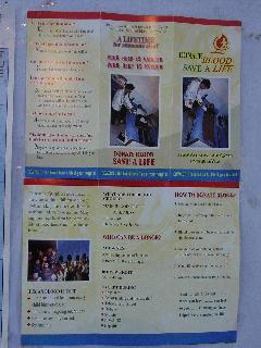 Pamphlet of Blood Donation