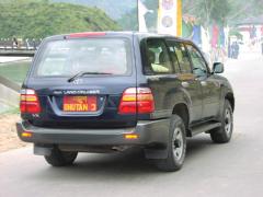 Back side of LAND CRUISER