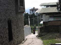 From Way to Upper Market in Zhemgang