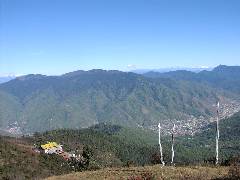 View of Thimphu from Phajoding