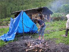 Heating Water by Hot Stone